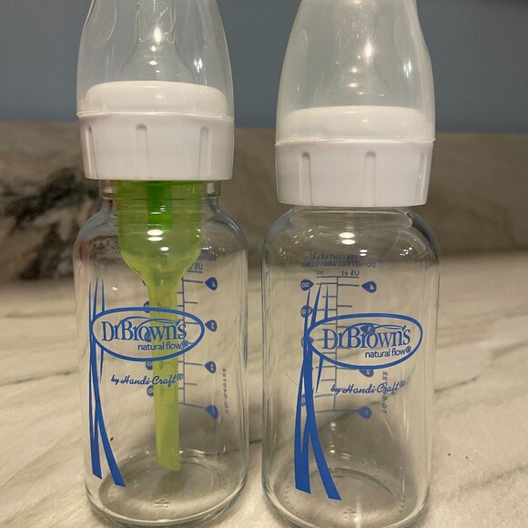 2 Dr. Brown's GLASS 4 ounce bottles - Picture 1 of 4